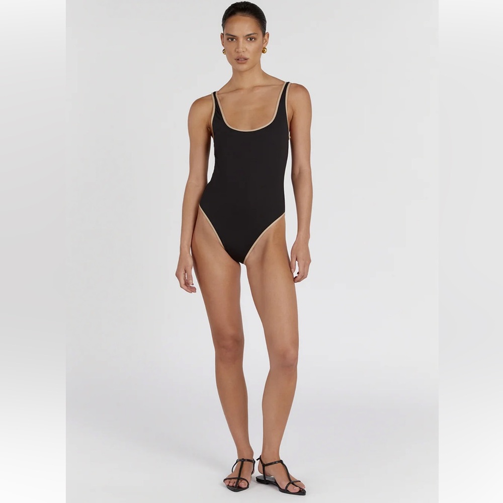 NWT DISSH Bailey Black One Piece Swimsuit XL